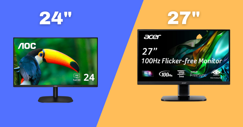 24 vs 27-inch monitor