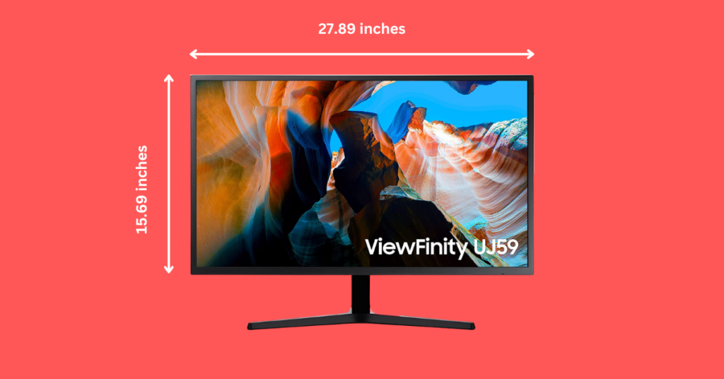 32-inch monitor Dimensions