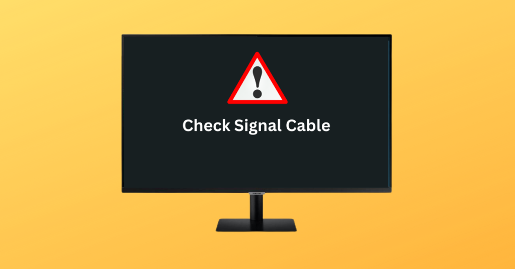 How to Fix Check Signal Cable on Samsung Monitor
